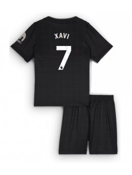 Billige Tottenham Hotspur Xavi Simons #7 Bortedraktsett Barn 2025-26 Kortermet (+ Korte bukser)